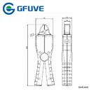 GFUVE Q8A2 10A High Sensitivity AC Current Clamp Probe Permalloy Core 8mm Jaw Opening